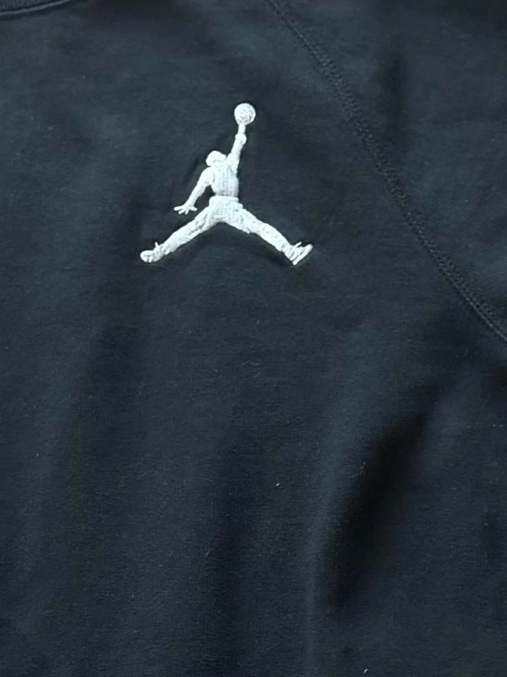 Jordan Black Crewneck Sweatshirt Size Large Athletic Pullover Jumpman Logo